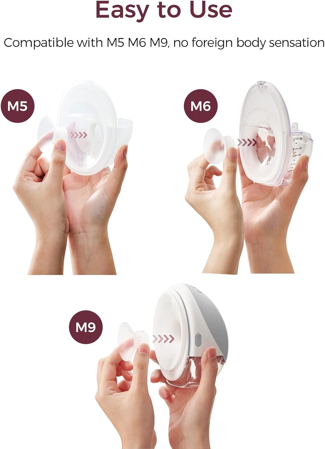 Set 10 Inserti Flangia In Silicone Per Tiralatte | Misure 13-21 Mm, Compatibili Con Momcozy, Medela, Spectra, Include Righello Capezzoli