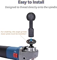 Vista 6 de JonPhoe Rebabas rotativas de esfera con roscas de 5/8-11 para amoladora angular de 4 1/2 pulgadas y 5 pulgadas, accesorios de amoladora angular