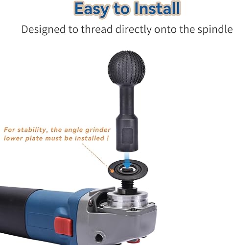 Miniatura 6 de JonPhoe Rebabas rotativas de esfera con roscas de 5/8-11 para amoladora angular de 4 1/2 pulgadas y 5 pulgadas, accesorios de amoladora angular