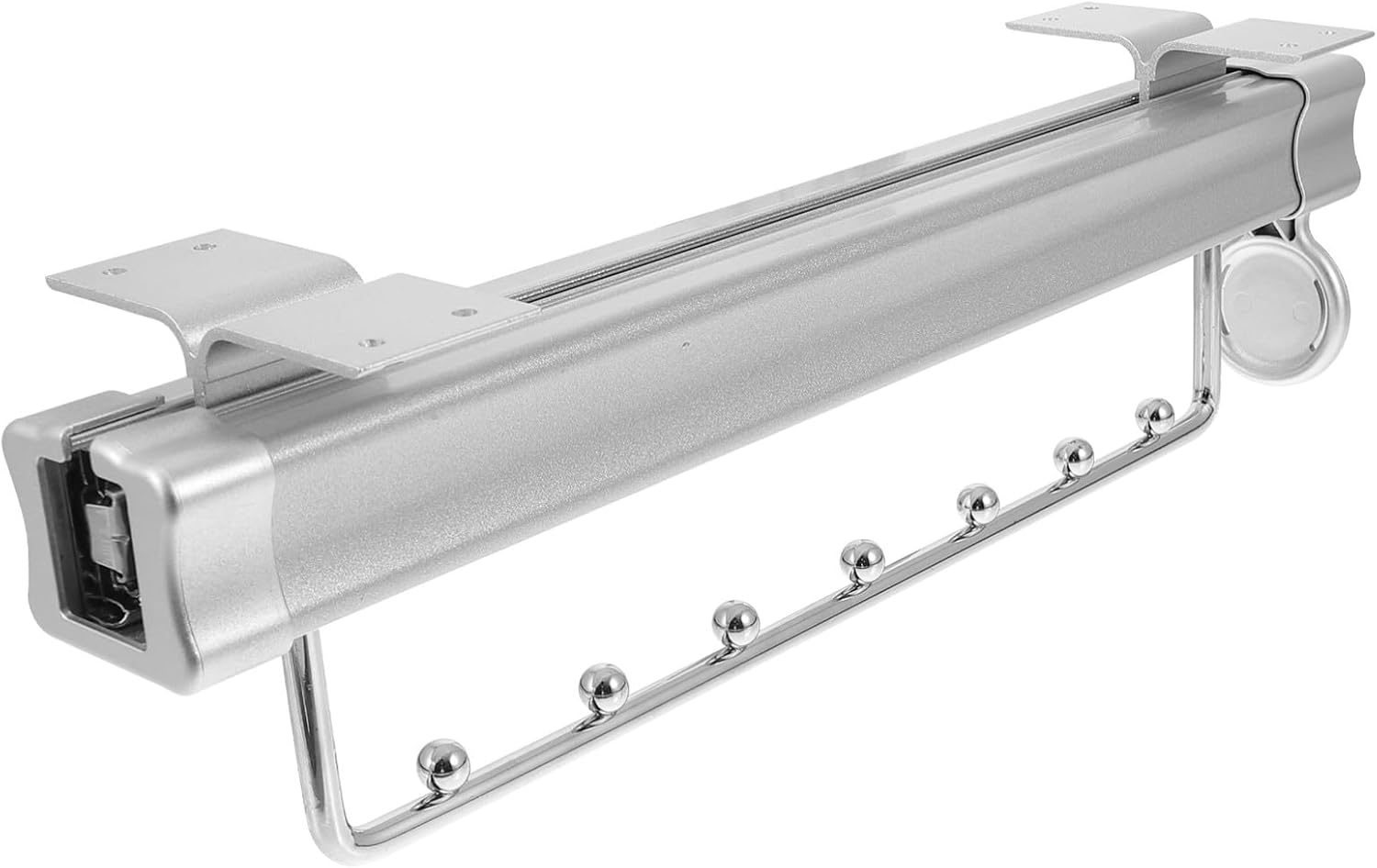 PRETYZOOM Wardrobe Sliding Rack Top Mount Clothes Hanging Rod for Closet Organization Space-Saving Pull-Out Design for Easy Access and Installation