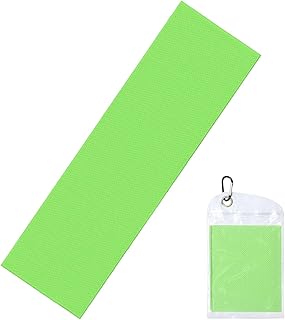 BGHEWRT Toalla deportiva de fibra verde claro de color sólido, 12 x 40 pulgadas, absorbe el agua y el sudor, portátil y duradera, toalla deportiva de alta intensidad para limpiar el sudor
