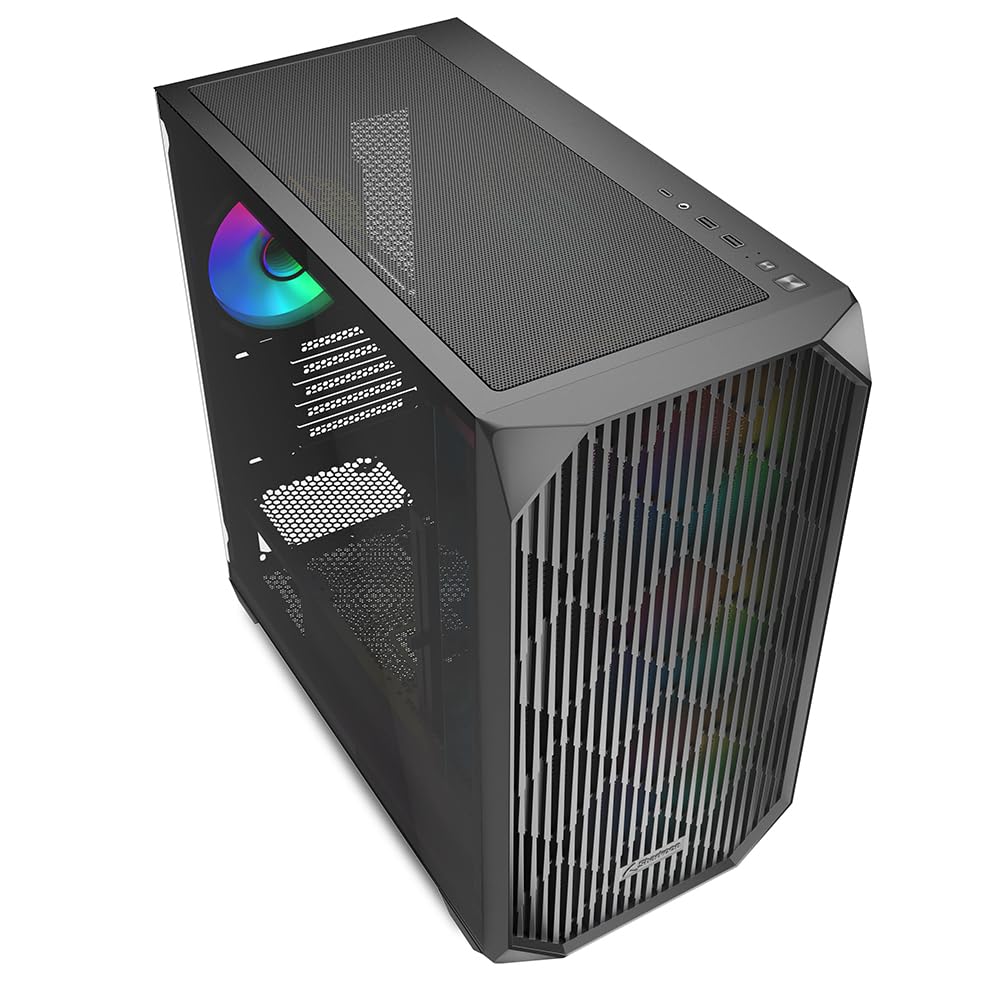 ★PCケース★RGBファン搭載 ATX シャクーン Amazon | Sharkoon Micro-ATX PCケース MK3 RGB Black 背面コネクタ