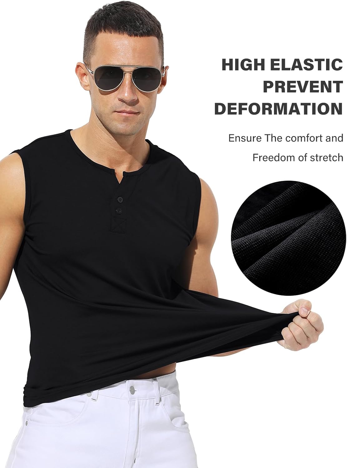 Arjen Kroos Men's Running Sleeveless Shirts 4 Pack Workout Tank Top Gym Muscle Shirts Athletic Undershirts
