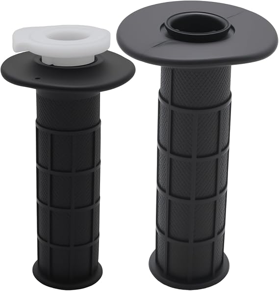 7/8 Inch 22 mm Universal Motorcycle Grip Set with Gas Clamp and Throttle Cable Replacement for ATV Quad 50cc 90cc 110cc 125cc 150cc 200cc 250cc Pitbike Dirt Bike Mini Bike