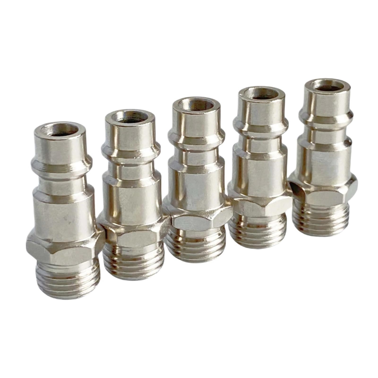 Air Hose Fitting 5Pcs Pneumatic Fitting Quick Coupling Connector Coupler for Air Compressor G1/4 BSP Male Thread
