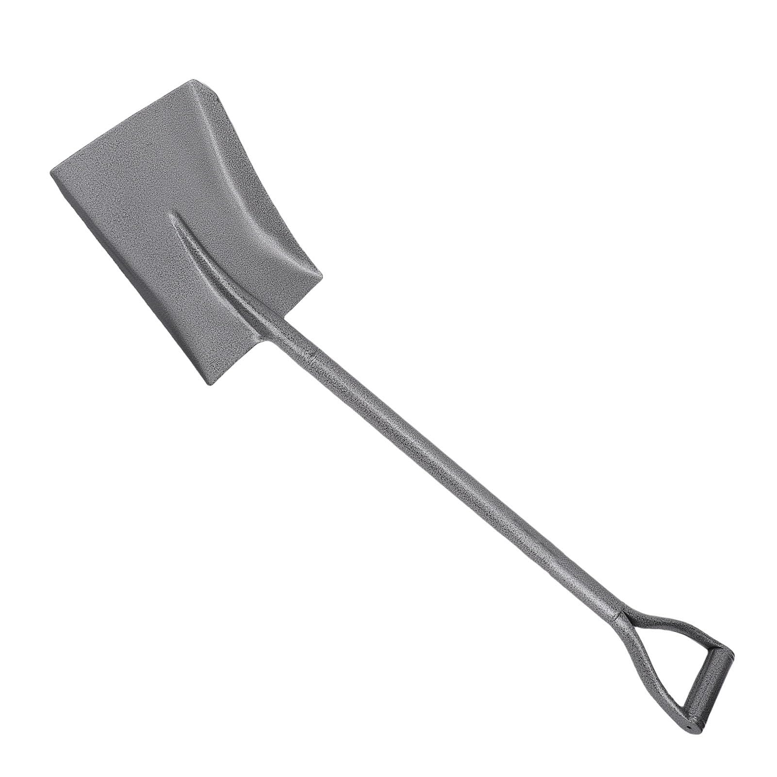 Eujgoov Pala de Excavación de Acero Al Manganeso de 100 Cm con en D, Empuñadura en D, Corto en con Plataforma de Pedal de Cabeza Plana Reforzada Soldada para Jardinería, Camping y