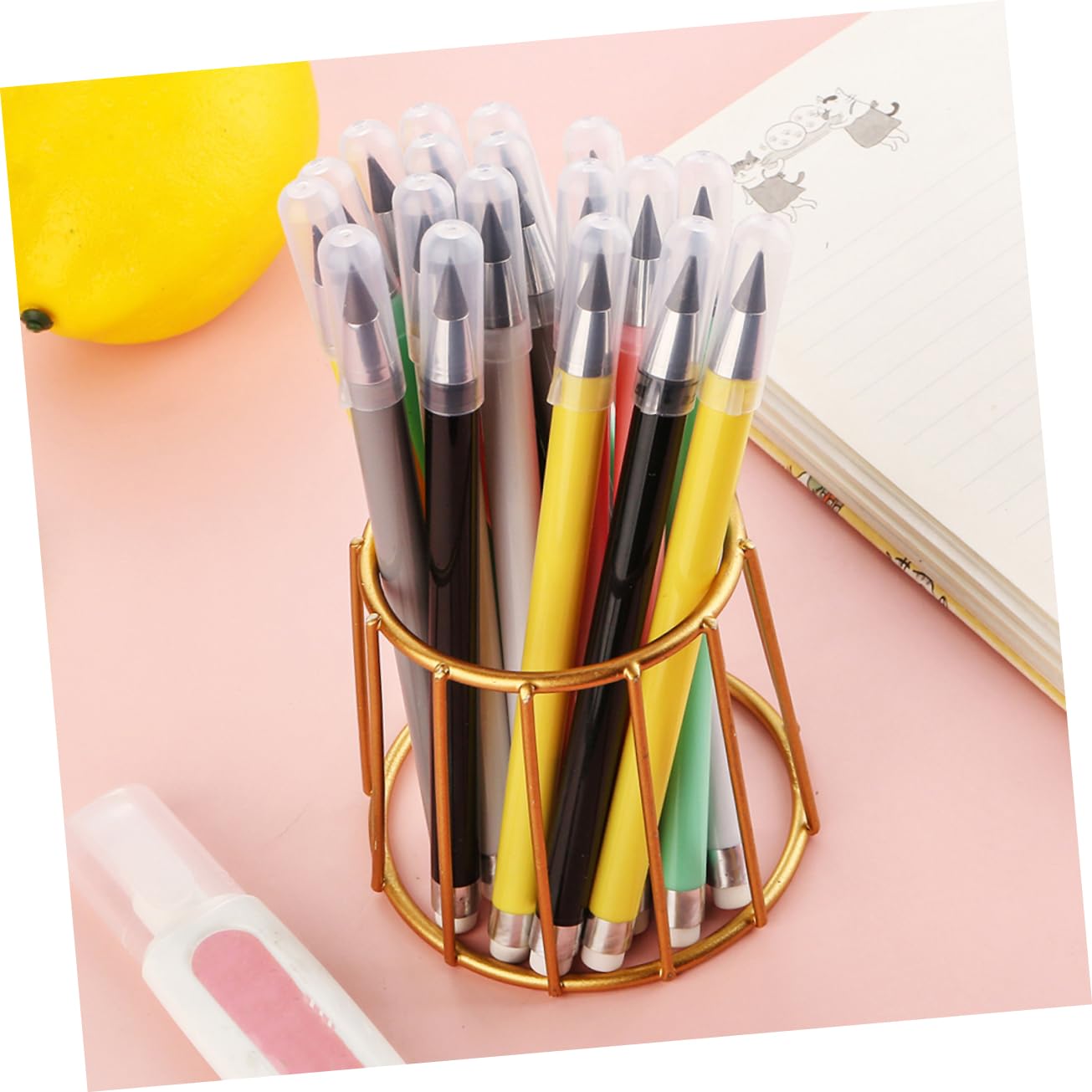 Operitacx 4 Set Matita Eterna Matite Scolastiche Matite Led Colorate Alla Rinfusa Affilatrici Non Temperabili Per Scrivere Senza Inchiostro Grafite 12 Pezzi*4