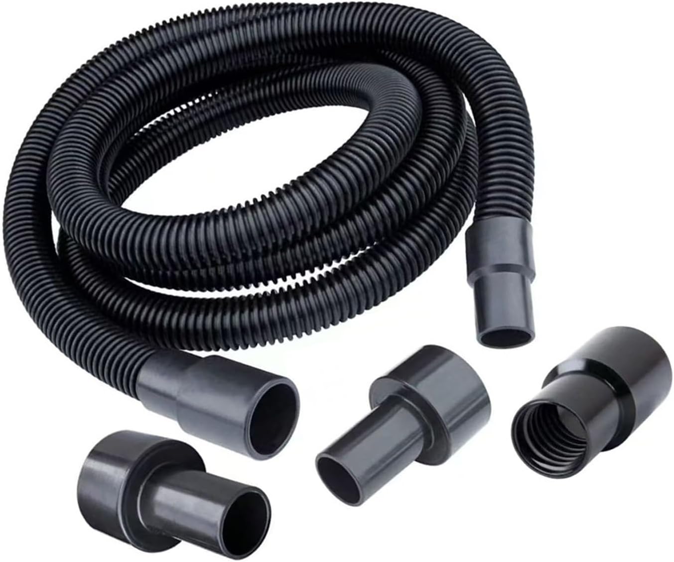 70477 10ft Flexible Vacuuming Accessories Retractable Spring Hose Vacuuming Household Suction Vacuuming Replacement Parts Plastics Vacuum Hose