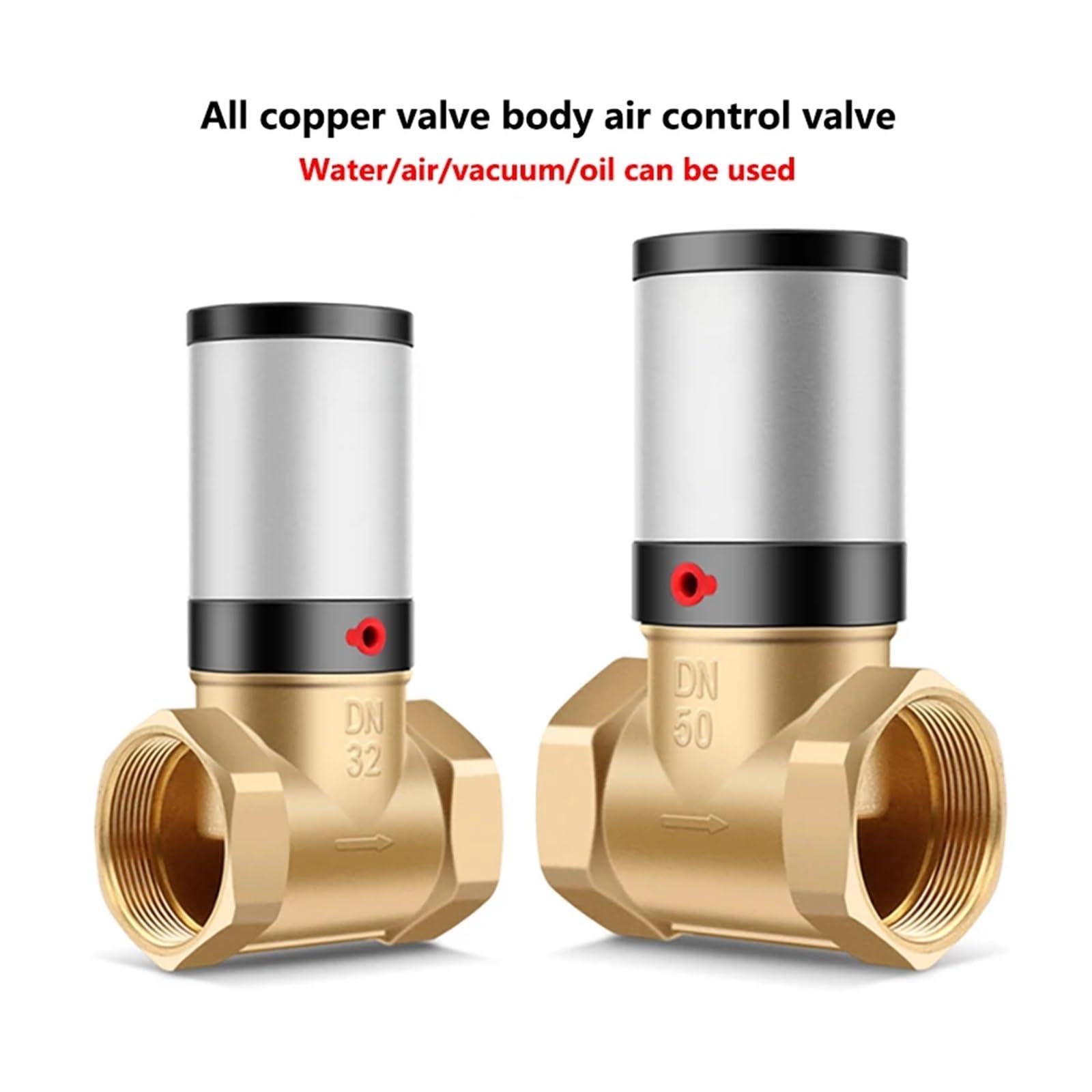 Válvula de Control Aire Fluido Q22HD DN15/20/25/32/40/50 Cuerpo válvula latón neumática(NBR Seal)