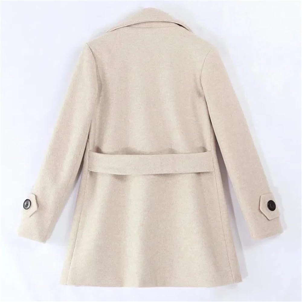 Amazon.com: Mnjyihy Autumn Womens Wool Woolen Jacket Long