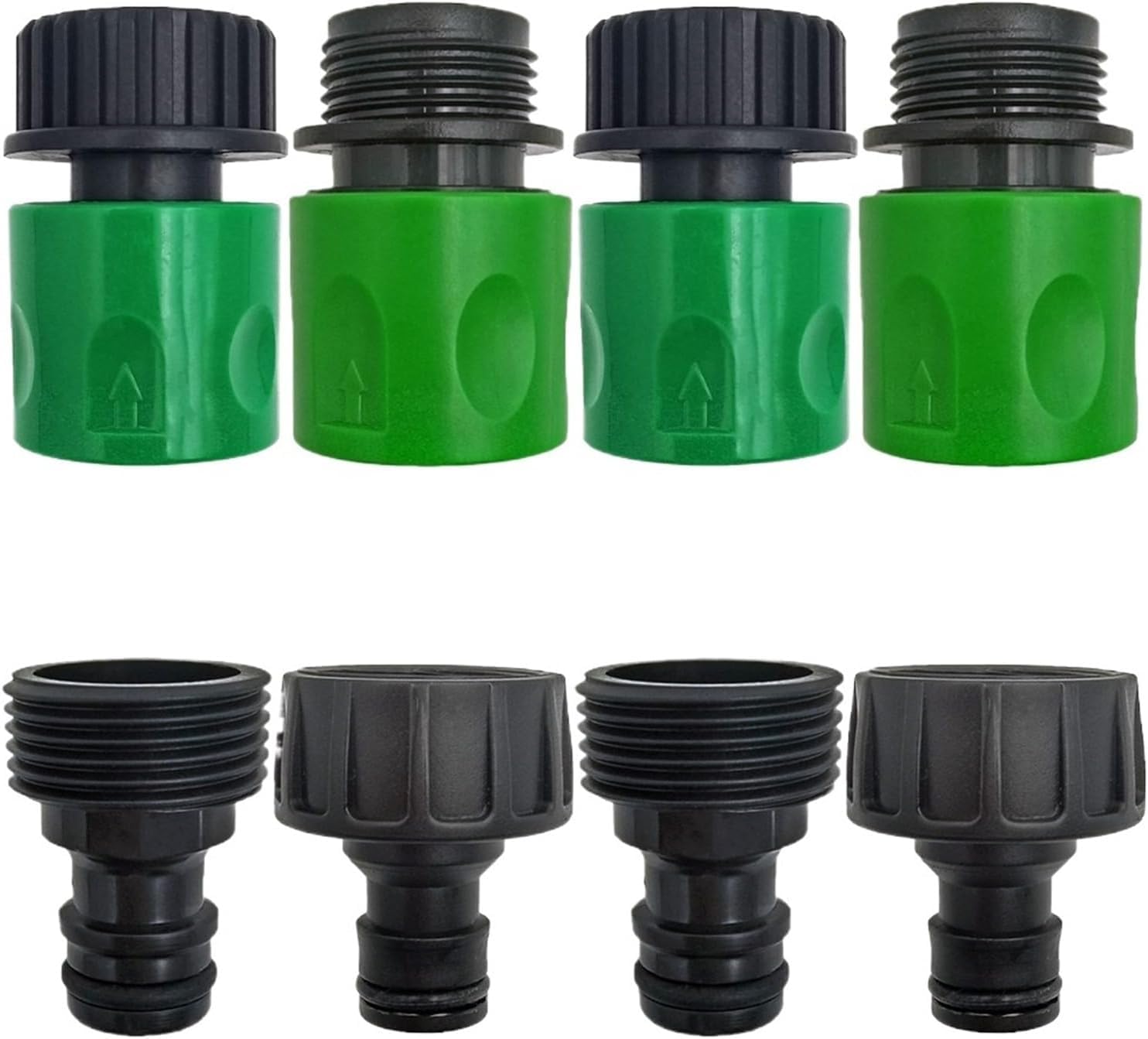 3/4 Inch Male Thread Hose Adapter, Quick Connector Nipple for Garden Hose, Drip Irrigation and Watering System, 2 Pack(M-USA-2pcs)