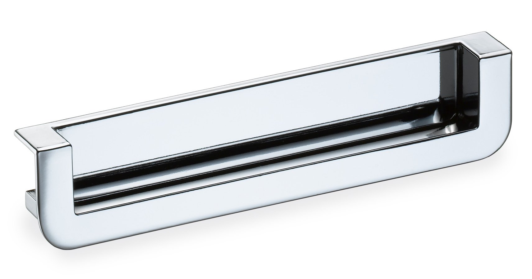 Schwinn 2518 Recessed Edge Pull, Polished Chrome - Shelving