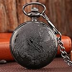 Classic Uncovered Men's Pocket Watch, Pocket Watches with Chain for Men - Image 4