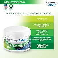 Vista 2 de NeuropAWAY® Gel de máxima resistencia, para molestias nerviosas, ardor, hormigueo y entumecimiento, 2 onzas