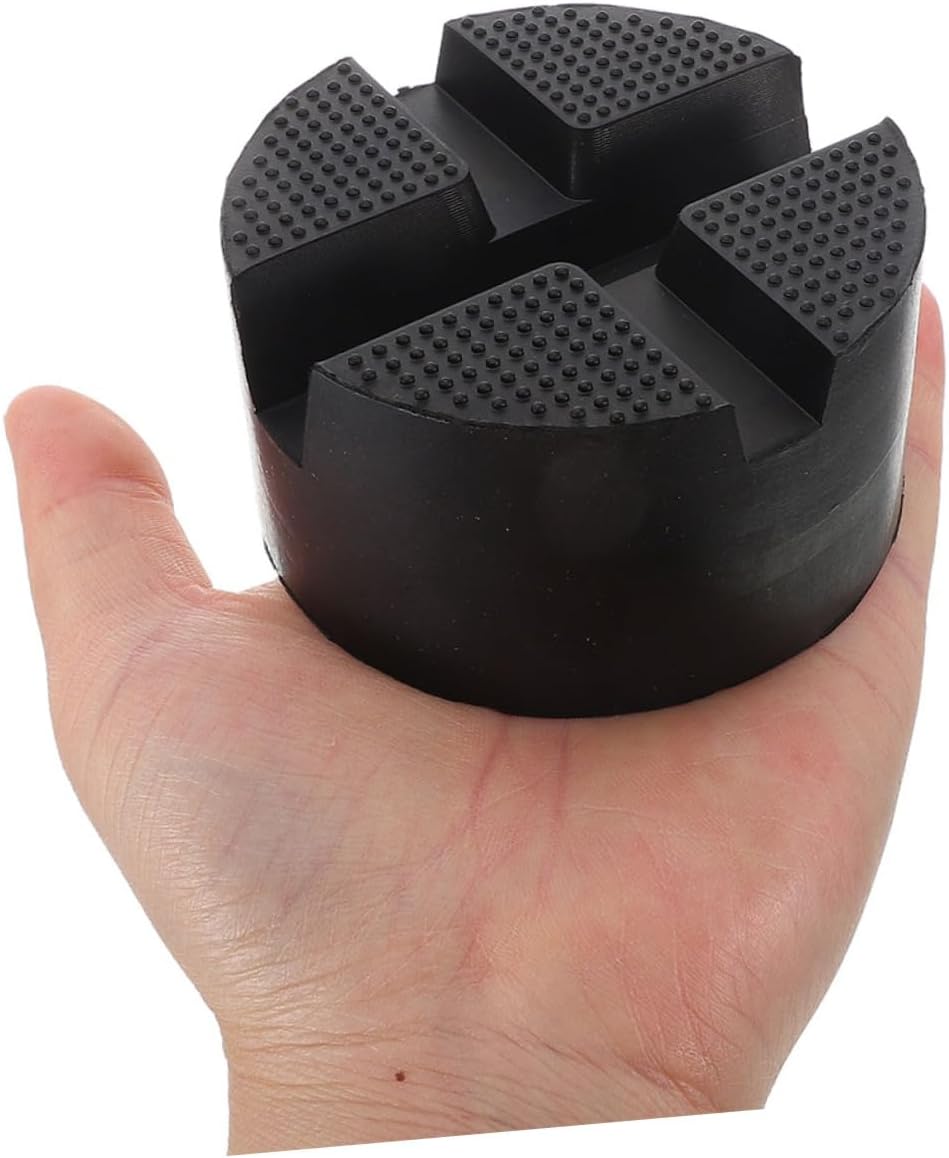2pcs Rubber Jack Pads for Floor Jack Rv Stabilizer Compatibility Heavy Load Support Essential Accessories for Vehicle Lifting and Stabilization