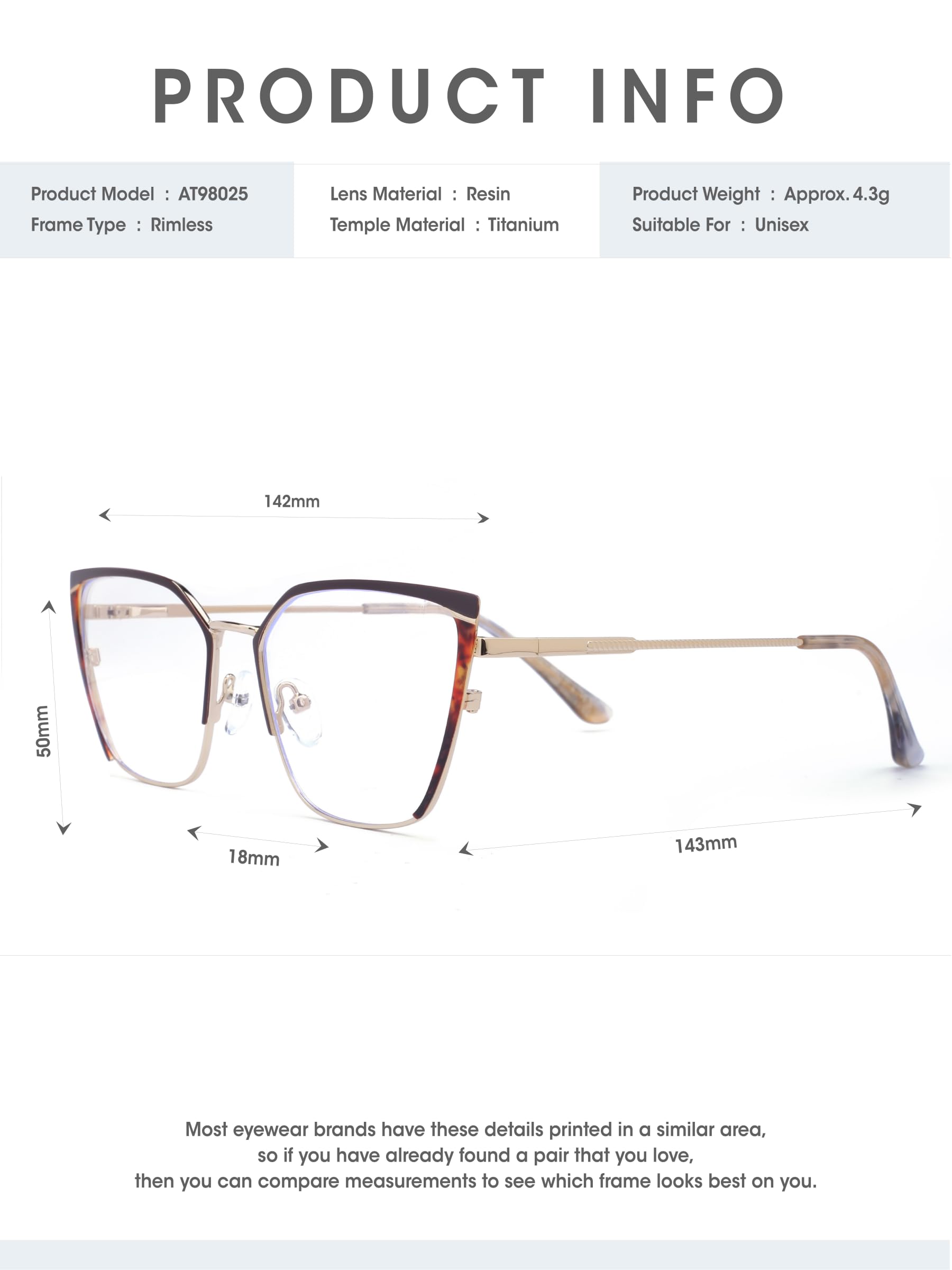 Gafas Blue Blockers para mujer, gafas antiluz azul de gran tamaño – estampado de leopardo elegante, comodidad y protección de los ojos, marrón