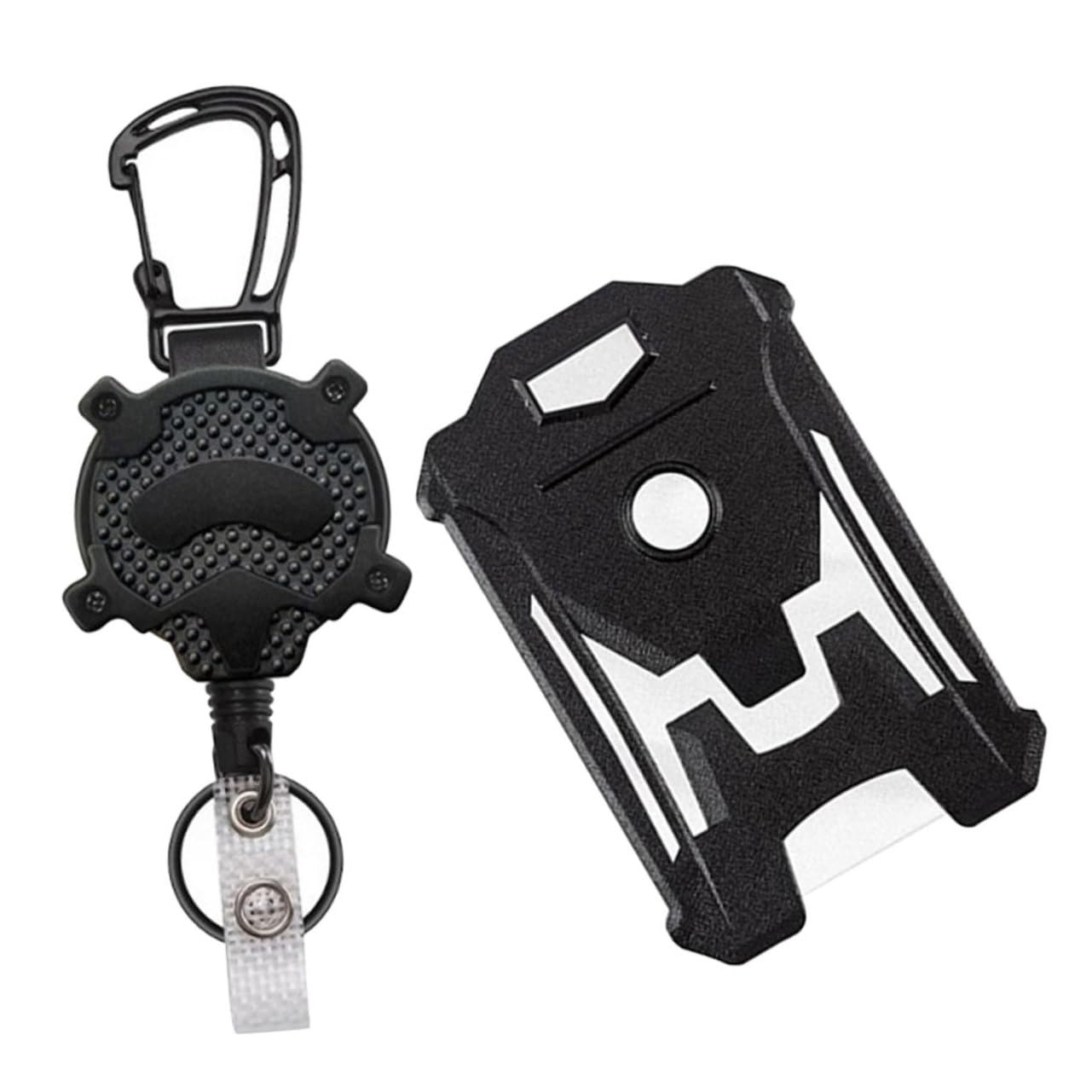 SHINEOFI 3sets Portacarte Id Verticale Con Clip Retrattile Custodia Rigida Per Badge e Carte Di Identità Protezione e Design Elegante Per Uso Quotidiano