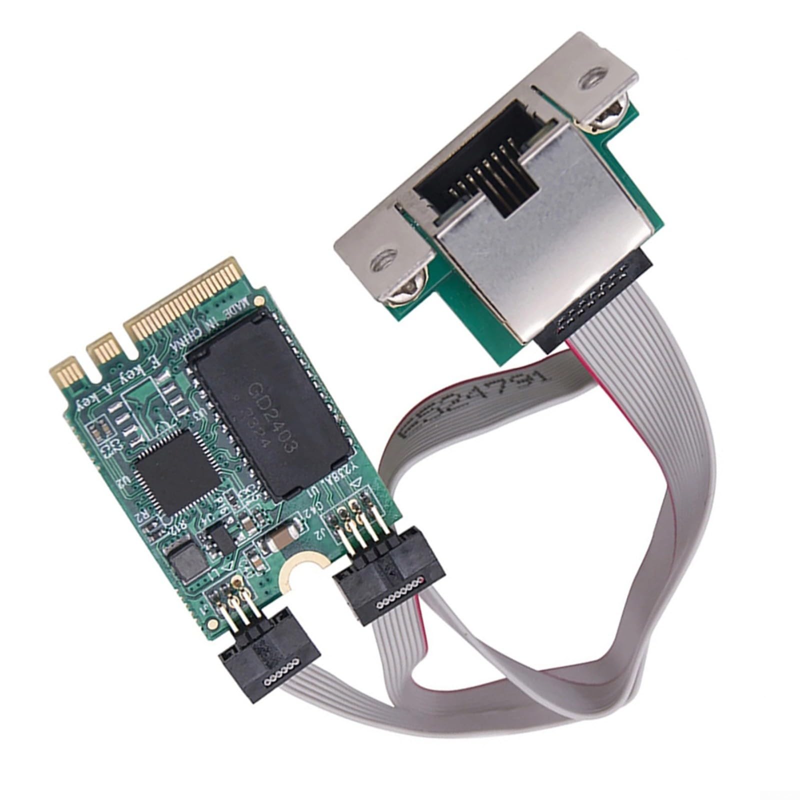 Carte réseau M.2 Key A+E 2.5G Realtek RTL8125B adaptateur PCIE ordinateur