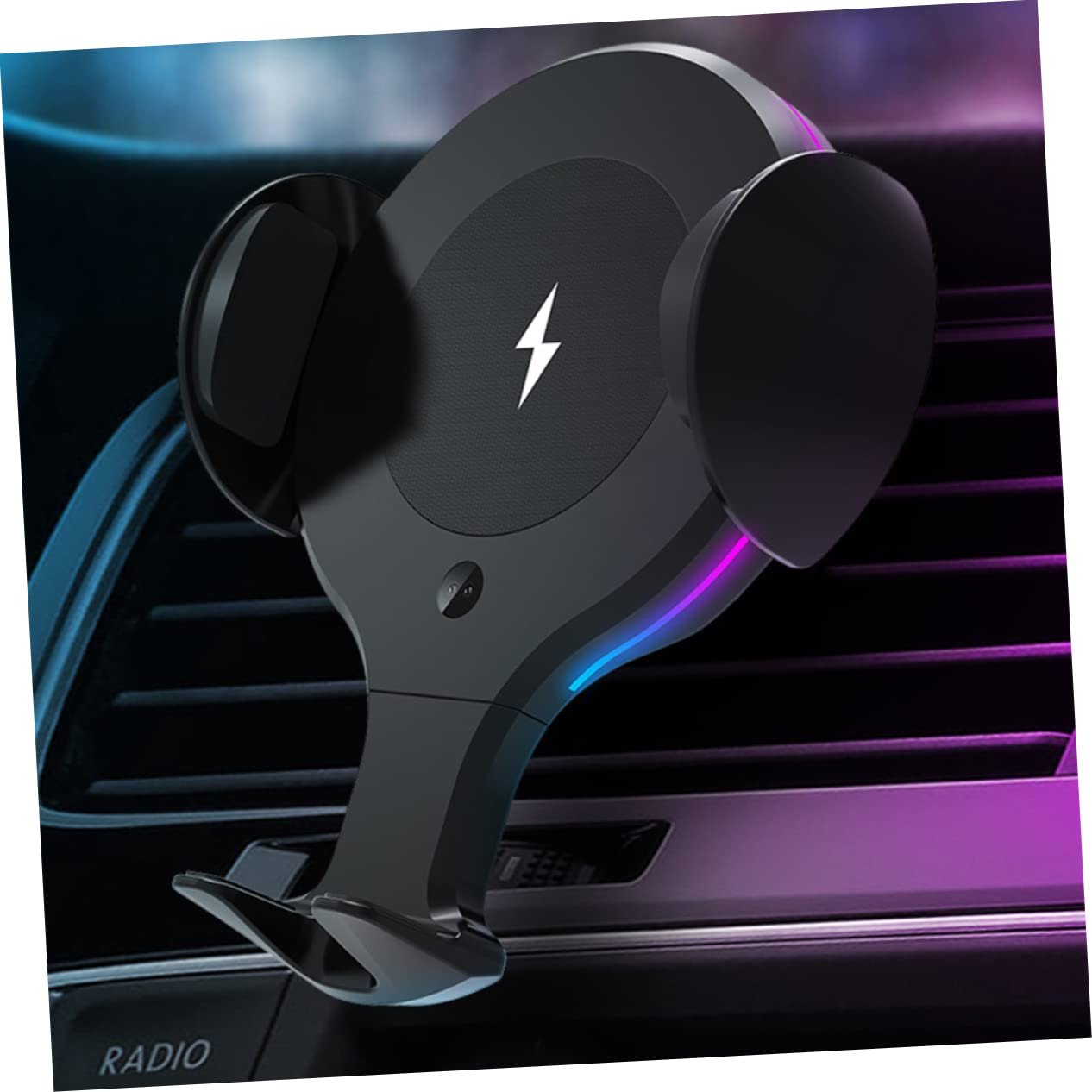 NUOBESTY Chargeur sans Fil pour Voiture 10w Chargeur de Téléphone pour Voiture Support de Tableau de Bord pour Smartphone Électrique et Compatible Qi pour Autoradio