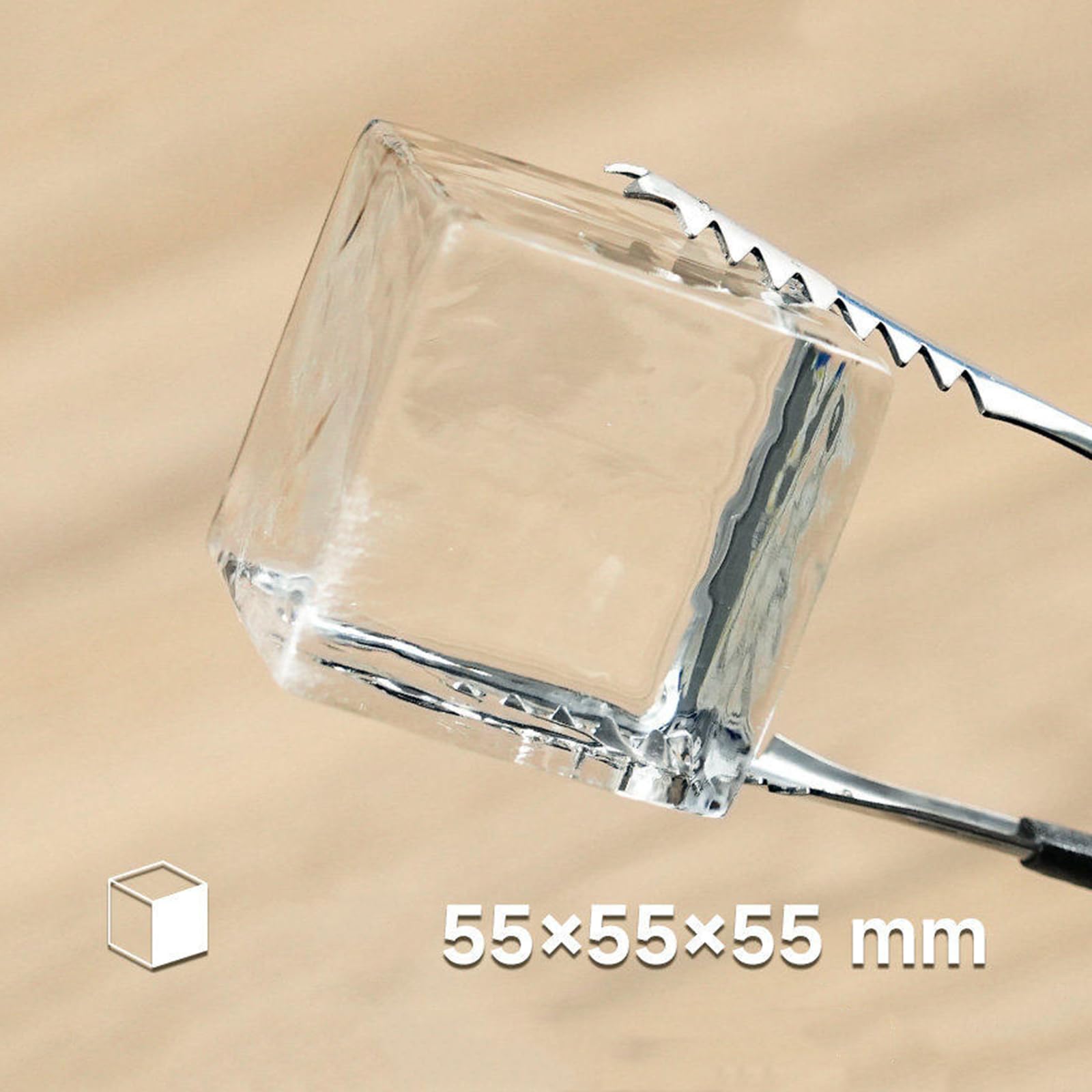 Transparente Eiswürfelbereiter, Eiskugelform, macht 4 große 60 mm Kugeln oder Würfel, langsam schmelzen für Cocktails, Whiskey, Getränke