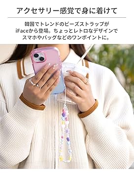 LOUVIN ハートビーズ ストラップ LOUVIN ハートビーズ