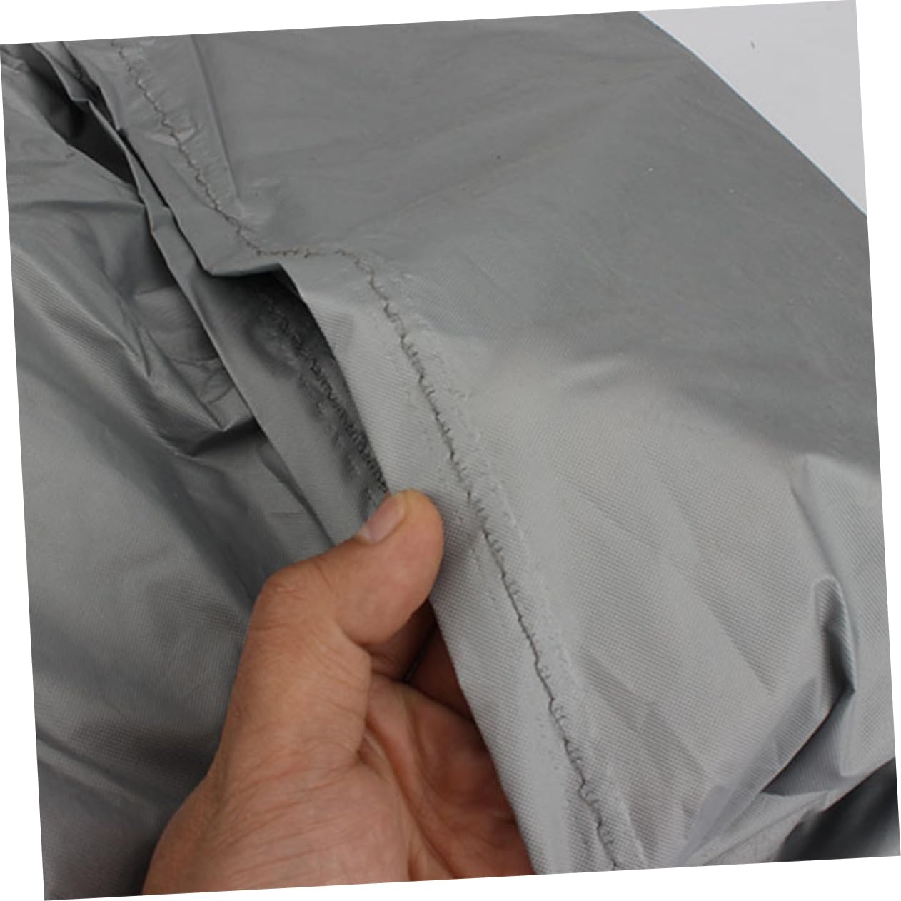 SOLUSTRE Full Car Cover Silver SUV Car Cover Waterproof Sunscreen Auto Hood Cover for Weather — view 3