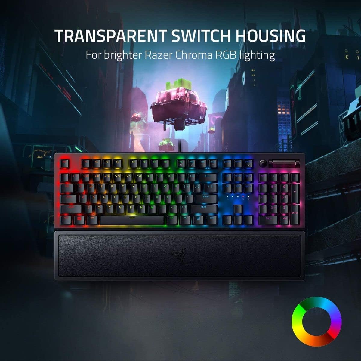 Razer BlackWidow V3 Tenkeyless, Interruttore Verde, Tastiera da Gioco Meccanica Compatta, Interruttori Clicky, Fattore di Forma Compatto, Tasti Programmabili, Layout Italia, Nero Interruttore Verde Clicky Layout IT BlackWidow V3 - Immagine 4