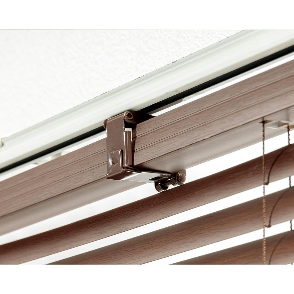 Amazon｜カインズ(CAINZ) 木目調ブラインド ブラウン 130×138cm