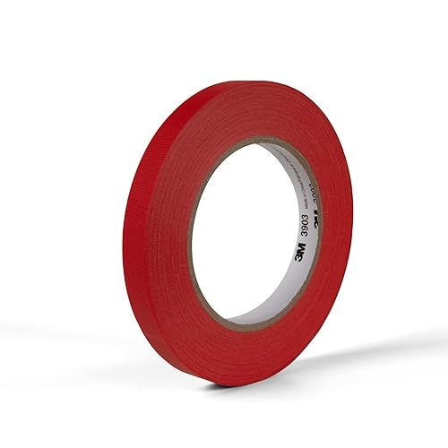 Cinta adhesiva 3M de vinilohule rojo para ductos 3903 05-50-3903-RED de 126 libras por pulgada cuadrada fuerza de tensión 50 yardas de largo 05