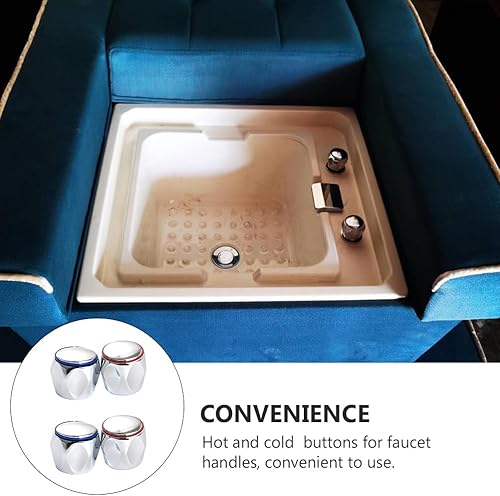 Miniatura 4 de DOITOOL 2 juegos grifo ducha perilla de ducha pomo de ducha reemplazo grifo manija manijas caliente y