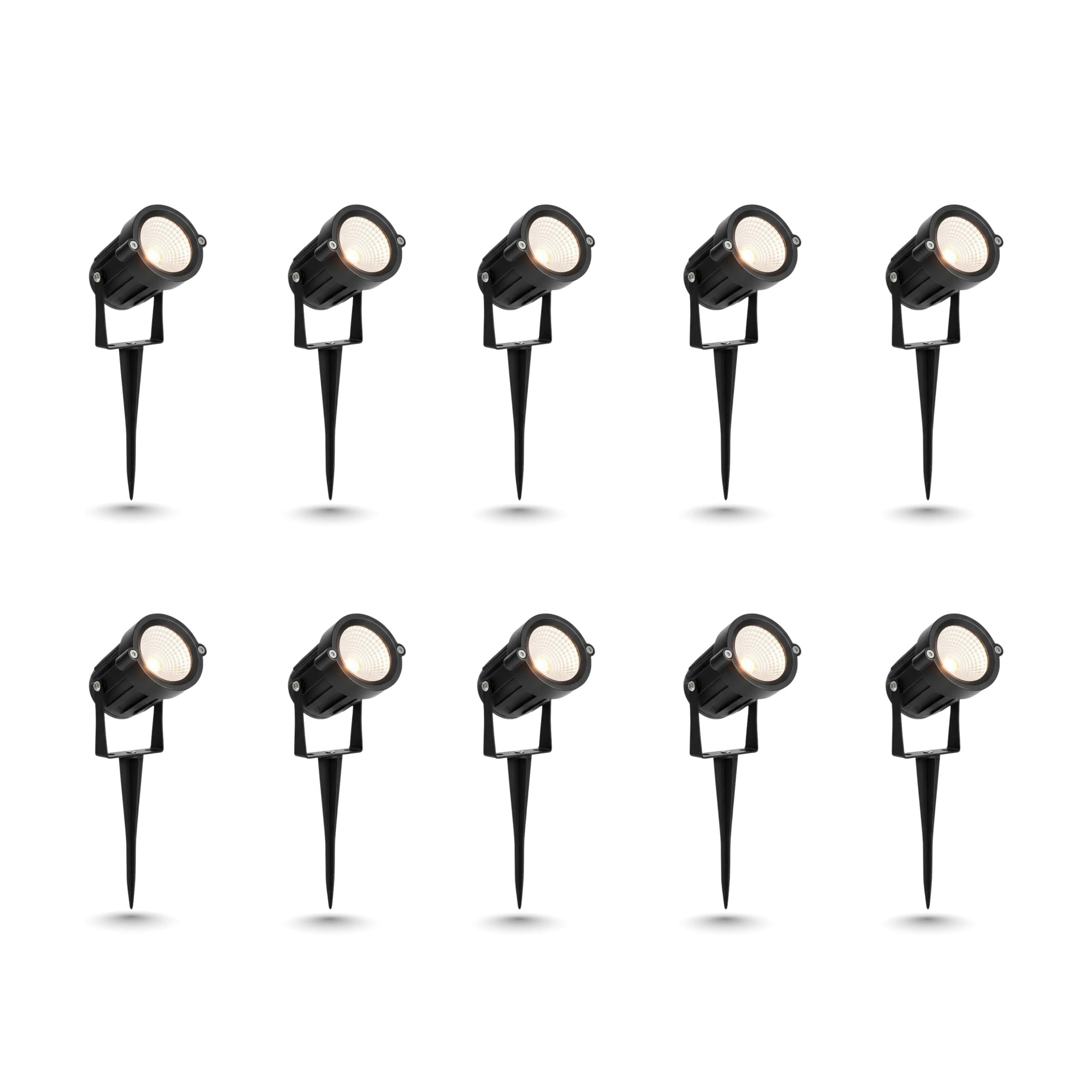 DMAK™ 5 Watt Warm White Waterproof Spike LED Garden Light for Outdoor Purposes (Pack of 10)