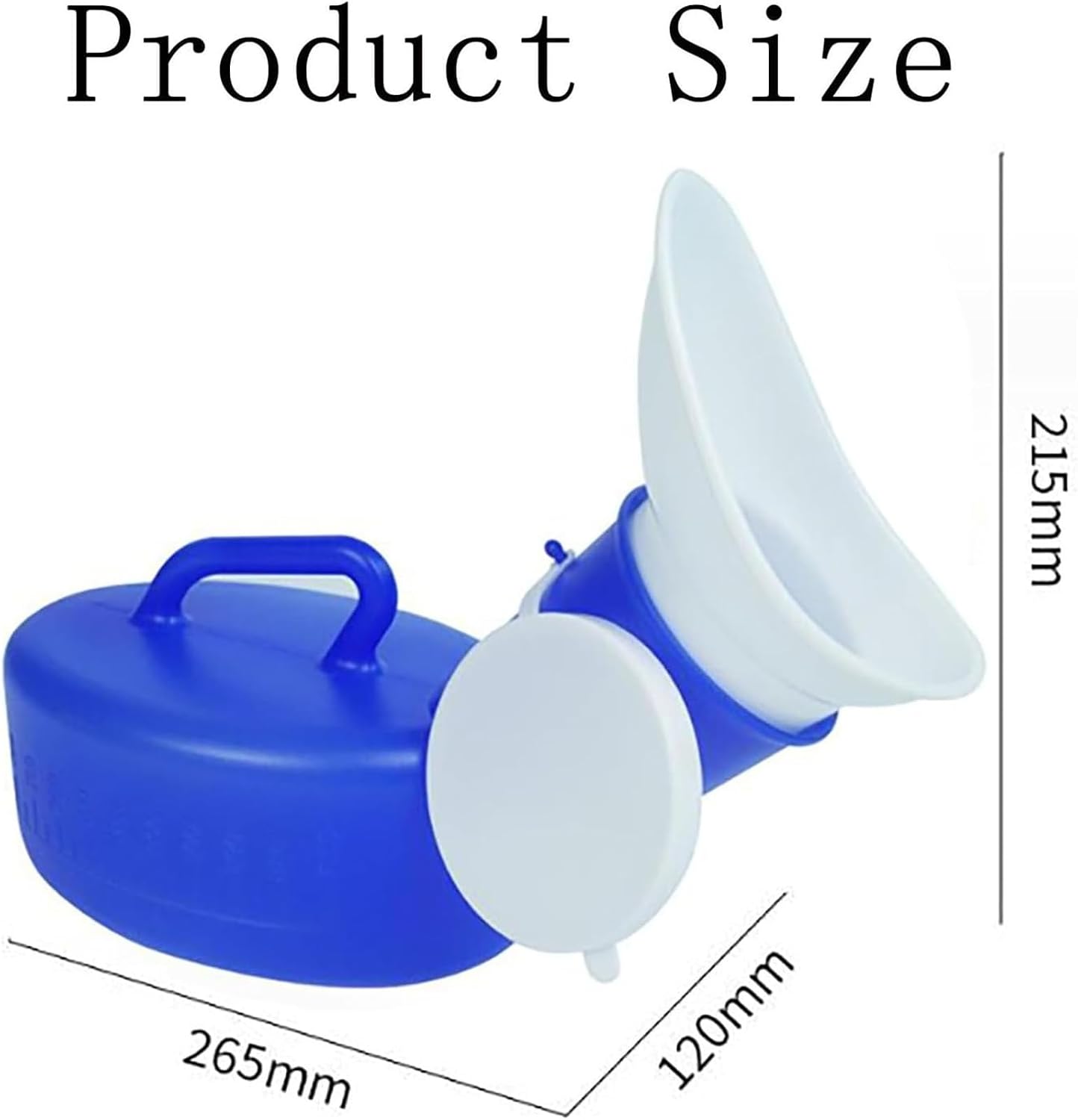 Portable Female Urinal Spill Proof ，Pee Bottle for Women with Cover and Scale, Urinals for Women Spill Proof,Mobile Toilet for Car,Camping, Travel,Outdoor,Reusable