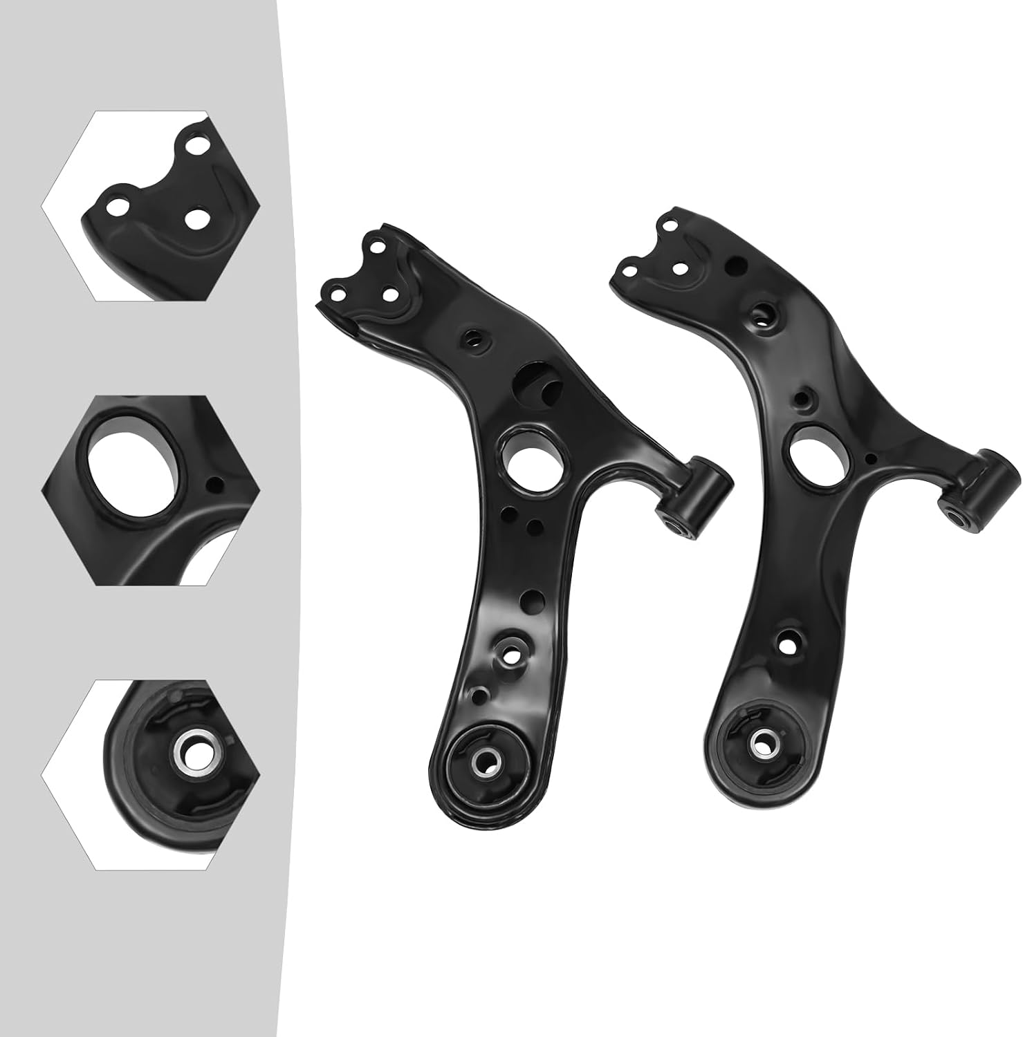 2pack Front Suspension Lower Control Arm, 102-7736 102-7737 For Toyota Prius CT200h Left+Right Side
