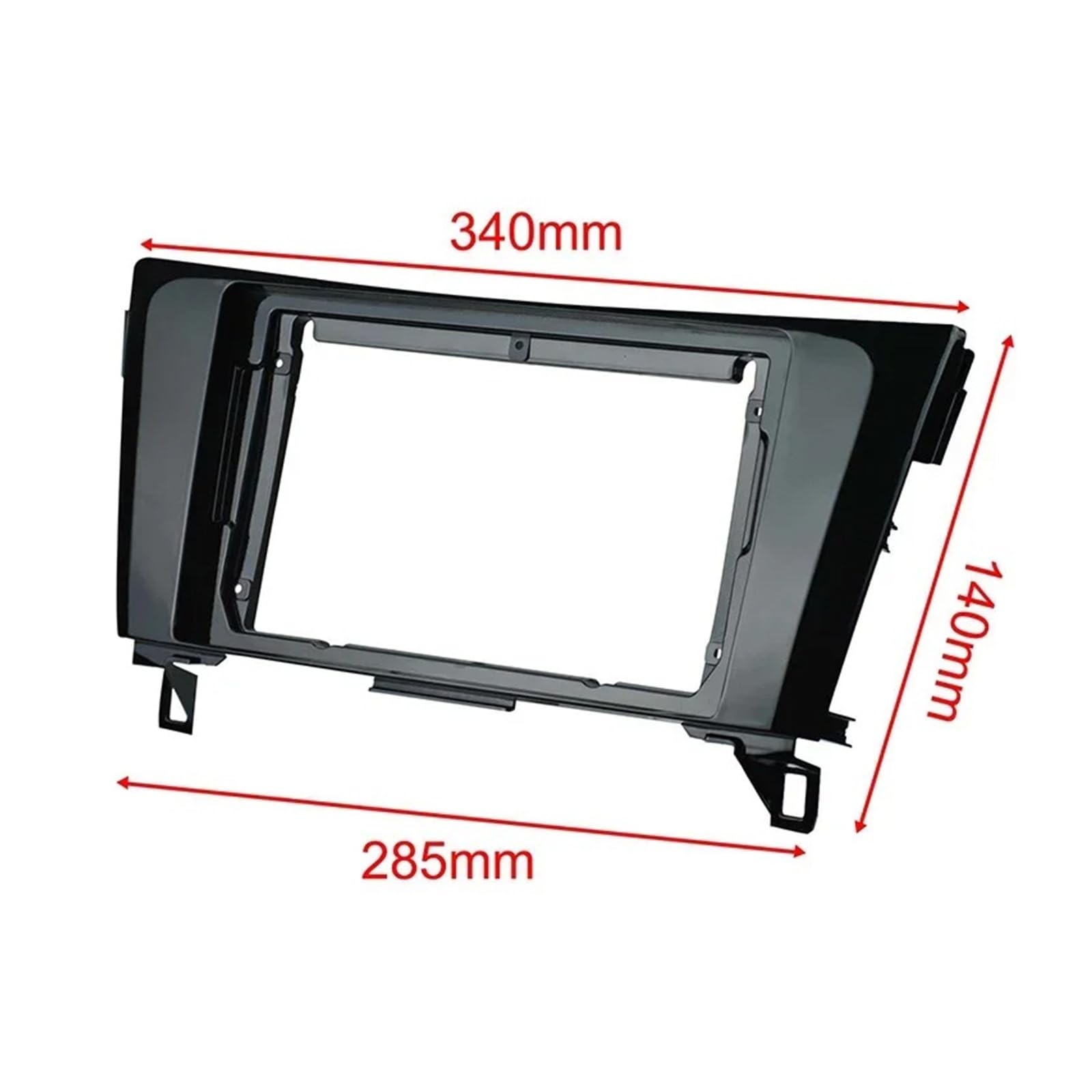 Fascia Marco Kit Adaptador Marco Radio 2din Panel Salpicadero Coche 9 Pulgadas Ajuste Audio Tablero para Nissan para Qashqai para X-Trail 2015-2018 Juego Panel Radio