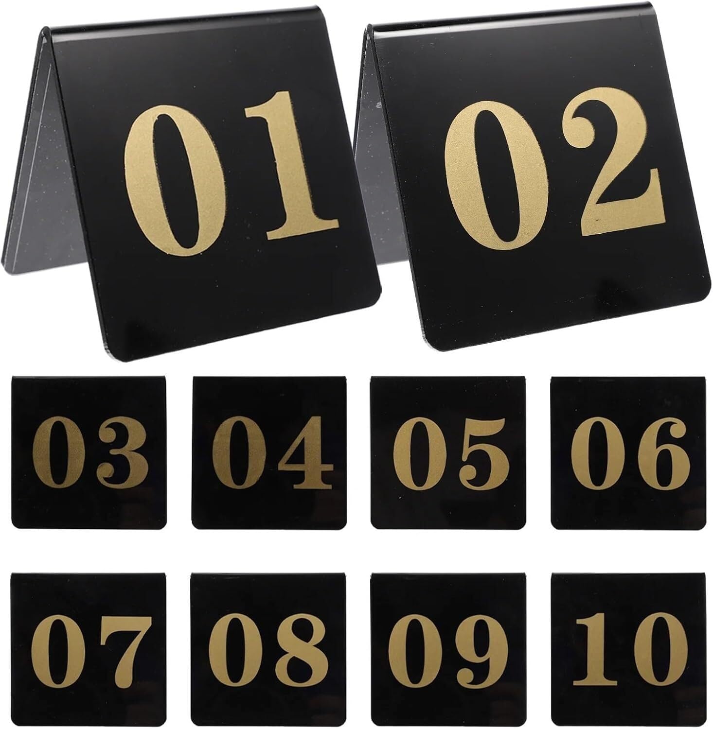 SSDDLZEQ Table sorting Elegant Table Number Signs For The Reception Desk In A Café(11-20)