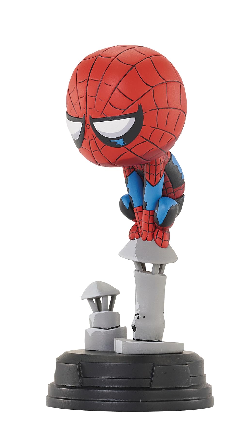 Marvel - Estatua de Spider-Man en Chimenea de Estilo Animado
