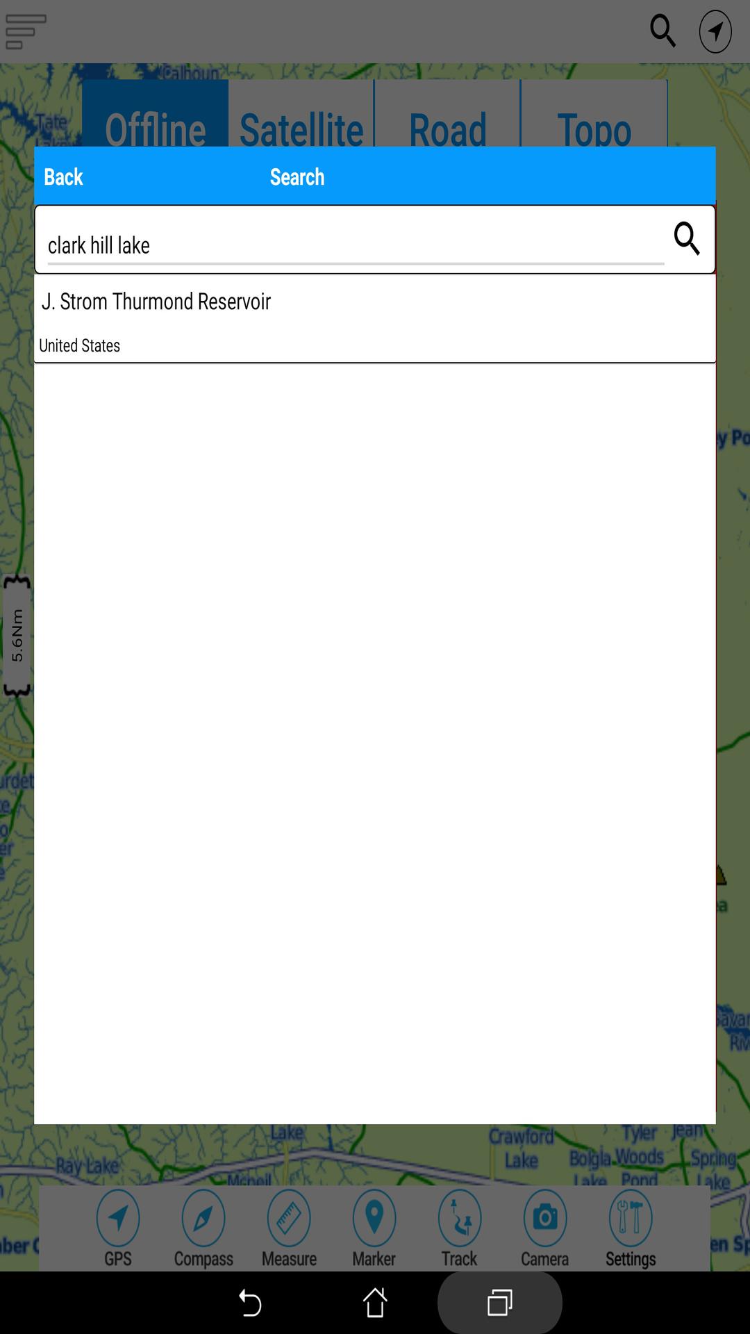 Clarks Hill Lake GA SC GPS Fishing Map Offline App on Amazon Appstore