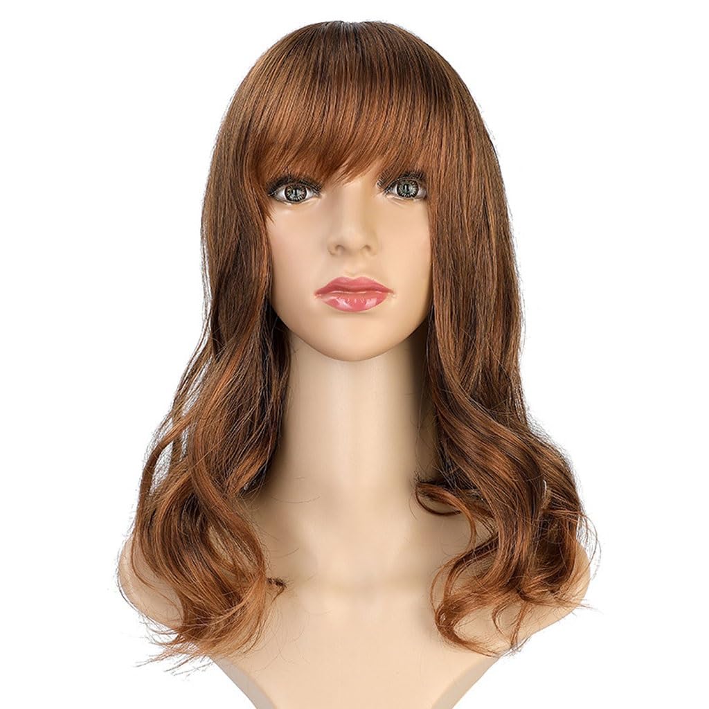 Parrucca Parrucche Capelli ricci lunghi da donna naturali realistiche alla moda a testa piena Parrucche