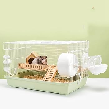 【★hayamomo★】新品 ハムスターケージ ゲージ ハウス 快適 飼育 ハムスターケージ 快適ハムスター専用遊び場つきケージ ハウス