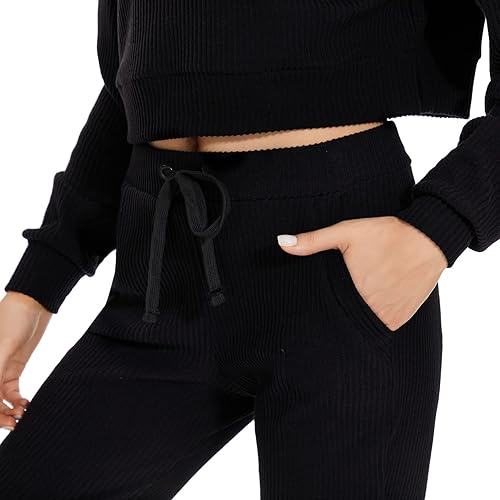 Miniatura 4 de Topcloset Pantalones deportivos para mujer, pantalones de correr con bolsillos, atléticos, cónicos, casuales, para entrenamiento