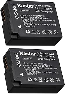 Kastar Battery (2-Pack) Replacement for Panasonic DMW-BLC12 DMW-BLC12E DMW-BLC12PP, Lumix DMC-FZ200, DMC-FZ1000, DMC-G5, DMC-G6, DMC-GH2, Leica BC-DC12 V-Lux 4 V-Lux 5, Sigma fp dp1 dp2 dp3 Quattro
