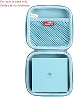 Vista 2 de Hermitshell Funda de viaje para Phomemo M02 / Phomemo M02 Pro/Phomemo M02S Mini impresora de pegatinas (azul claro)