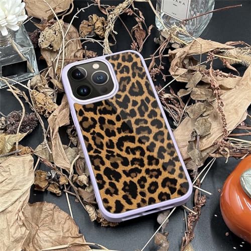 Coque antichoc iPhone 14 Pro Max léopard violette pour éviter les bris d'écran de 6,7" - 4