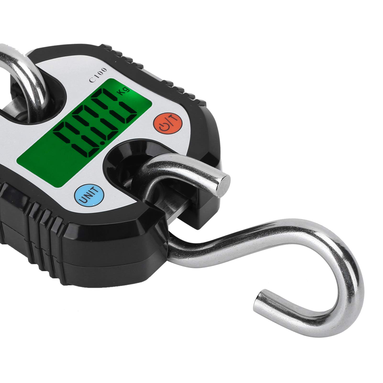 150 kg Gepäckkranwaage, digitale elektronische LCD-Waage mit Haken zum Aufhängen von Gewichten für Schweine, Schafe, Gepäckkoffer, Obst
