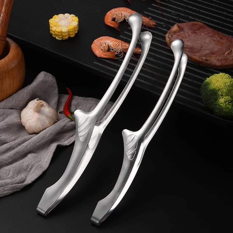 Pinzas de Cocina, 3 Piezas, Pinzas para Barbacoa, Pinzas para Servir, Pinzas de Cocina de Acero Inoxidable, Pinzas para Barbacoa Coreana, Pinzas para Carne al Aire Libre, Pinzas para Barbacoa