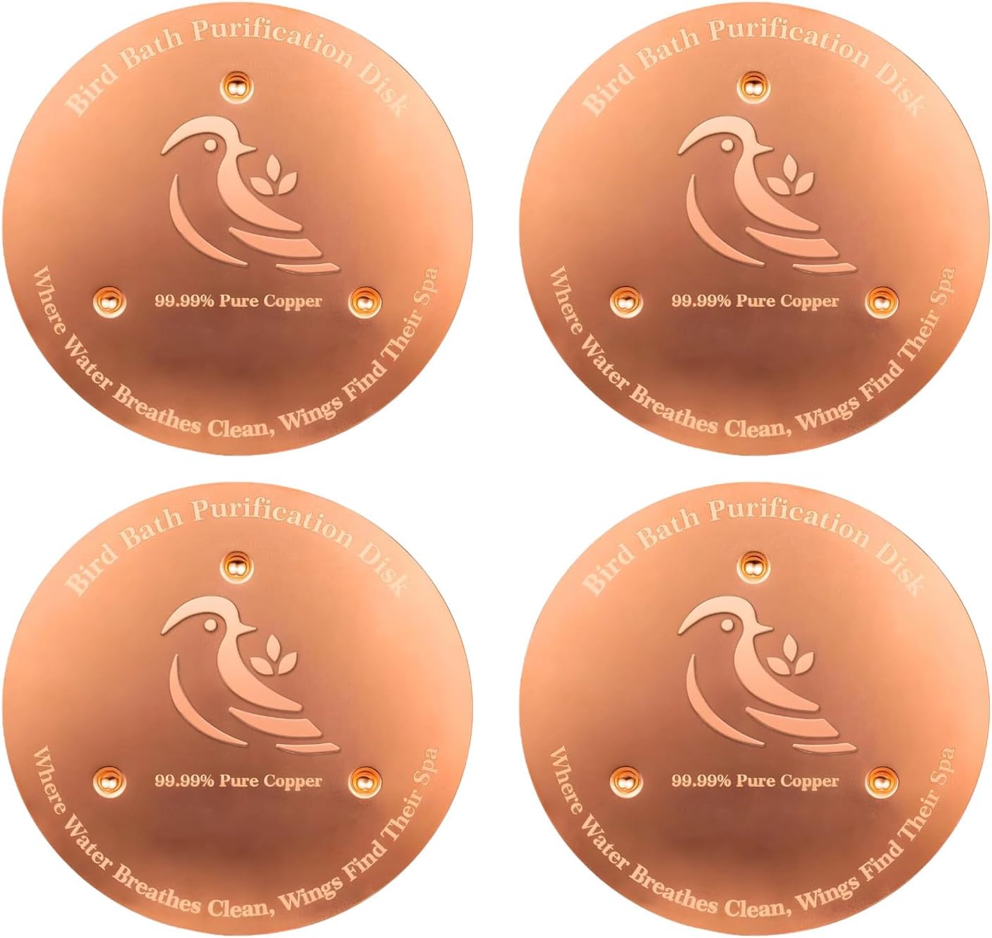 ordinarYone Natural Metal Bath Disks with 0.6mm Density and Triplicate Assistance Arrangement for Effective Water Interaction and Bi