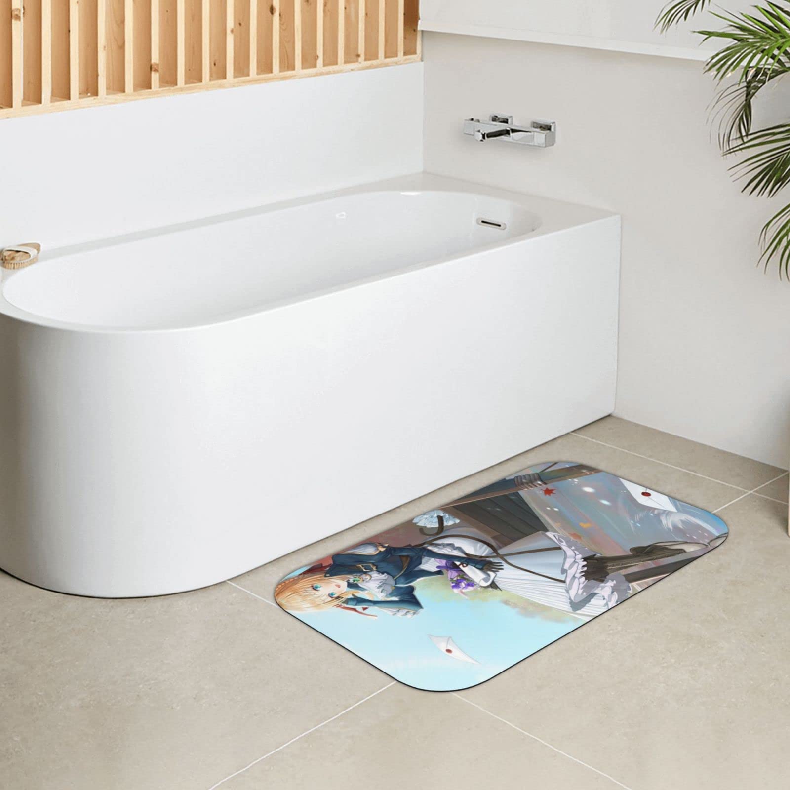 Amazon | バスマット ホテル仕樣 ヴァイオレット・エヴァーガーデン