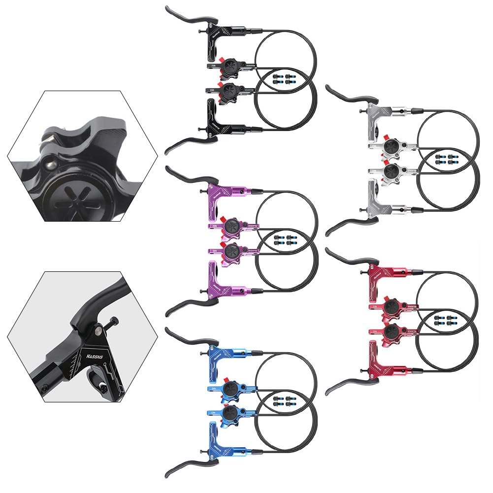 QOXEZY Set freno a disco idraulico per mountain bike, bidirezionale, 1450