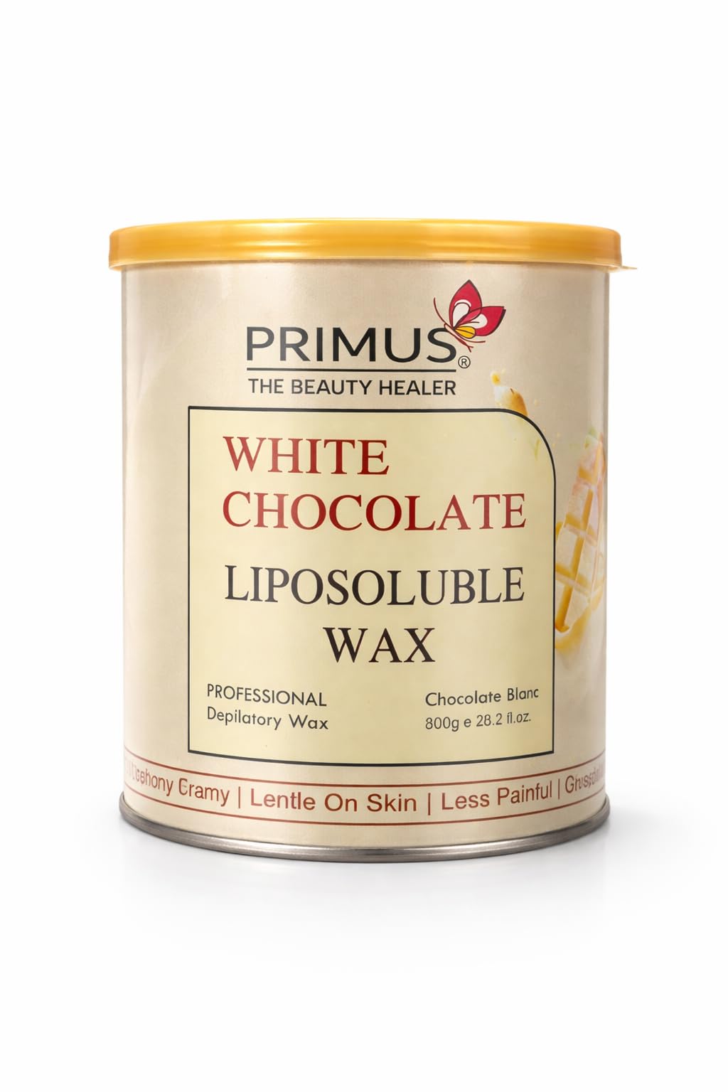 Primus Liposoluble White Chocolate Wax for Hair Removal | Smooth & Gentle for Sensitive Skin | Salon Professional |Suitable for All Skin Types (800g)-image-1