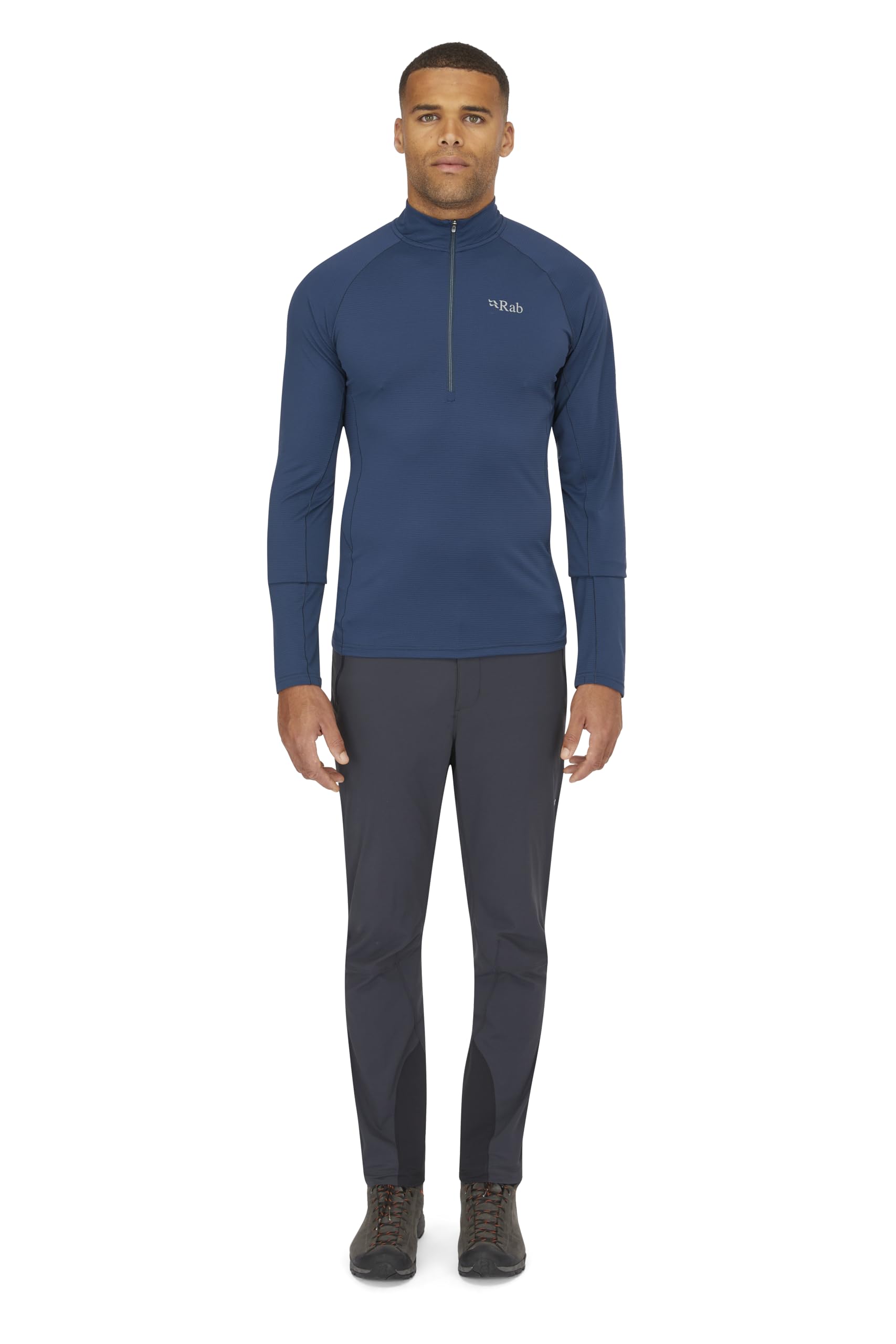 Rab Sonic LS Zip - Camiseta ligera y transpirable de manga larga para hombre para trail running y senderismo